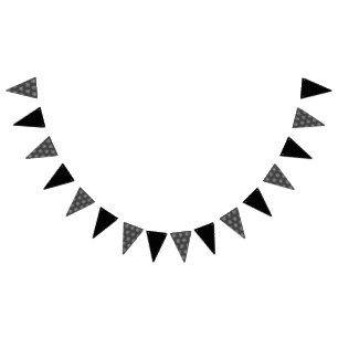 Spiderweb Party Banner (White & Dark Grey)