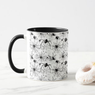 Spiderweb Pattern Halloween Mug