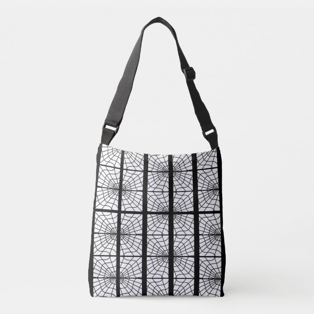 Spiderweb Print Tote Bag or Crossbody Bag  (Front)