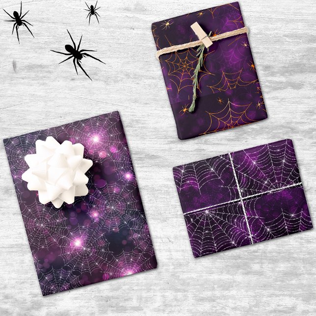 Spiderweb Purple Designs Wrapping Paper Sheets (Creator Uploaded)