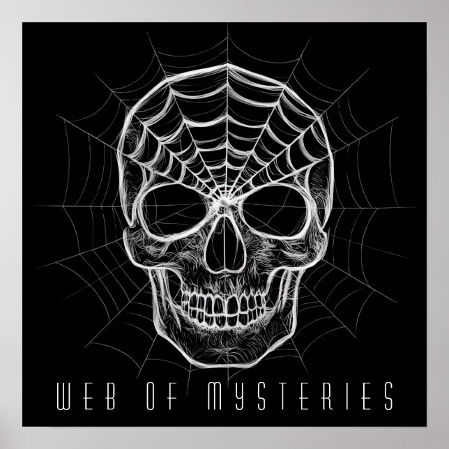 Spiderweb Skull Poster (Front)