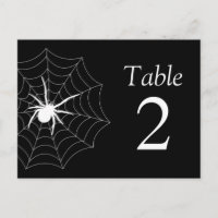 Spiderweb Table Numbers (Black / White)
