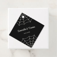 Spiderwebs Black and White Gothic Wedding