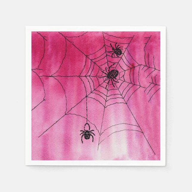 Spidery Web design on Paper Napkins (Front)