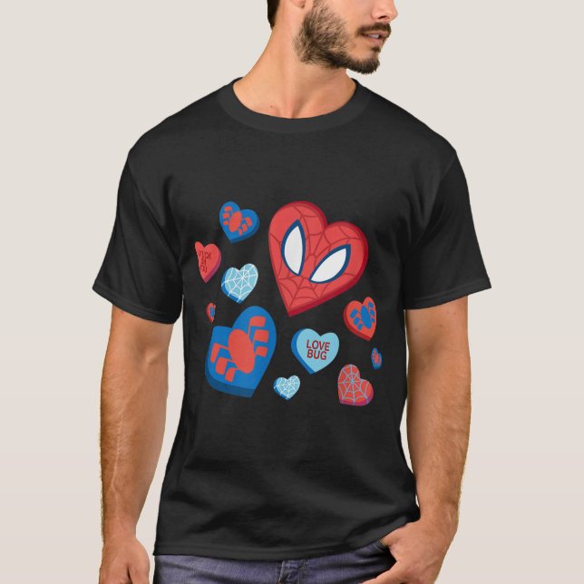 Spidey Hearts Valentines Day T-Shirt (Front)