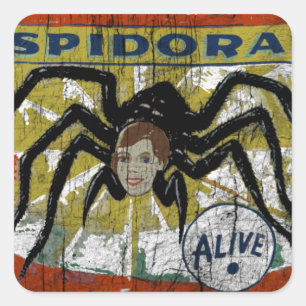 Spidora Square Sticker