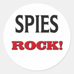 Spies Rock Classic Round Sticker