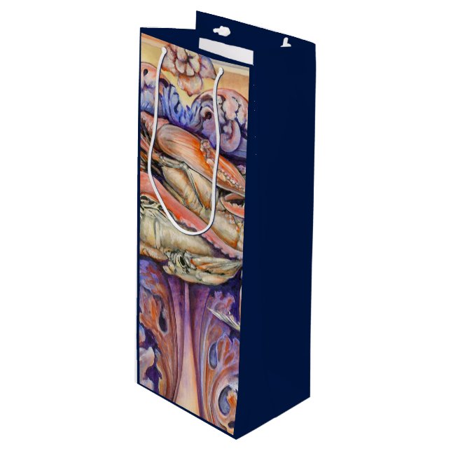 Spike and Curly Playing Tag Wine Gift Bag (Front Angled)