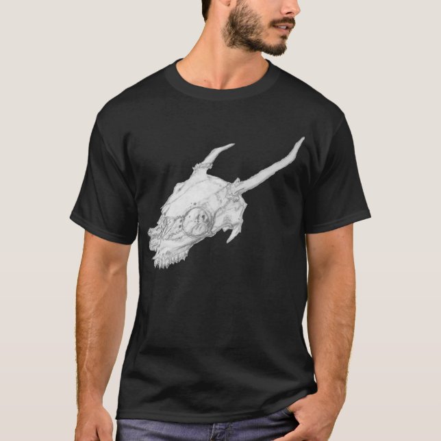 Spike-deer Skull T-Shirt (Front)