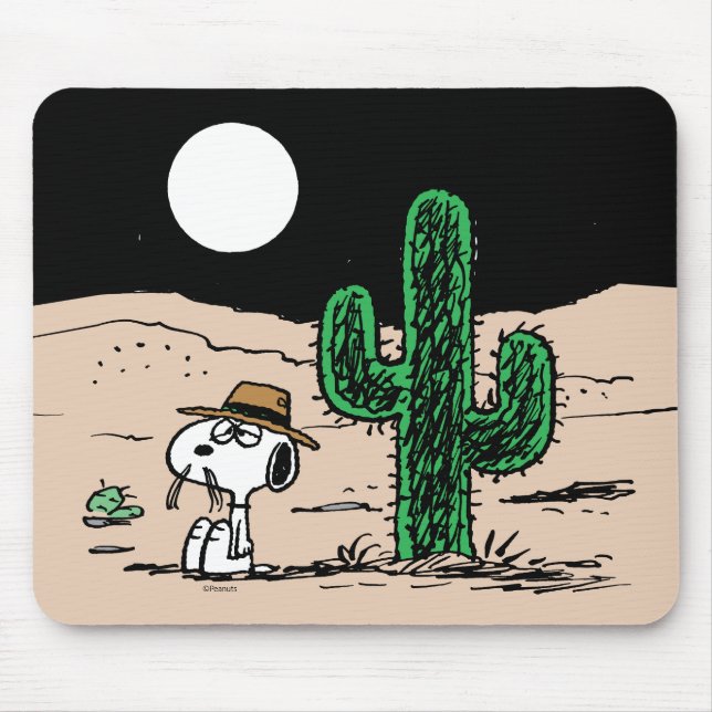 Spike in a Moonlit Desert Mouse Mat (Front)