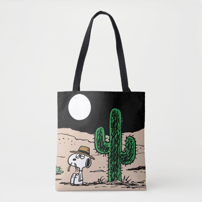 Spike in a Moonlit Desert Tote Bag (Front)