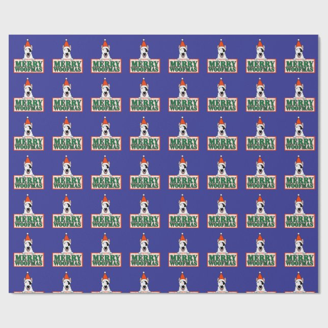 Spike "Merry Woofmass" gift wrap (Flat)