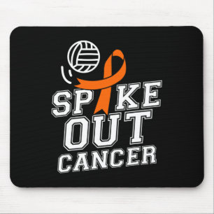 Spike Out Volleyball Leukaemia Cancer Awareness Ri Mouse Mat