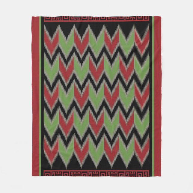 Spike Pattern 2 Fleece Blanket (Front)