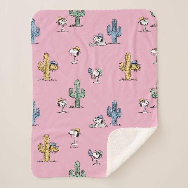 Spike Sugar Pop Pattern Sherpa Blanket (Front)