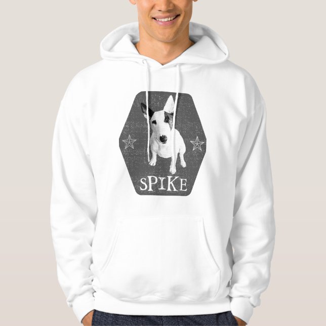 Spike, the coolest English Bull Terrier Hoodie (Front)