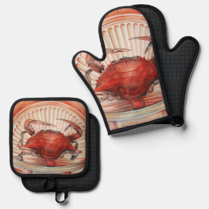 Spike, the Heavy Weight World Champion Oven Mitt & Pot Holder Set