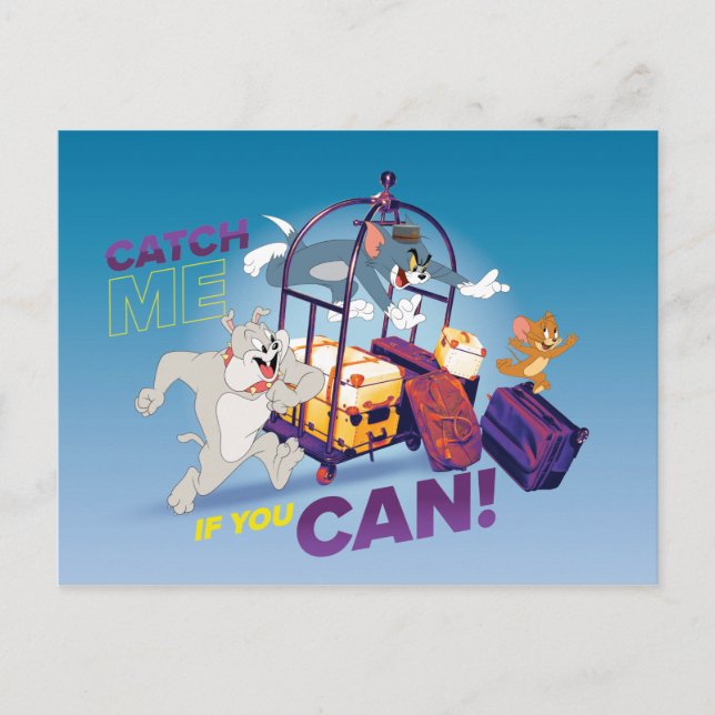 Spike, Tom & Jerry - Catch Me If You Can Postcard (Front)
