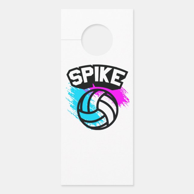 Spike Volleyball Door Hanger (Front)