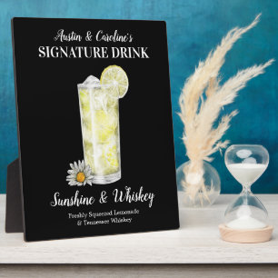 Spiked Lemonade • PERSONALIZE this Signature Drink Plaque