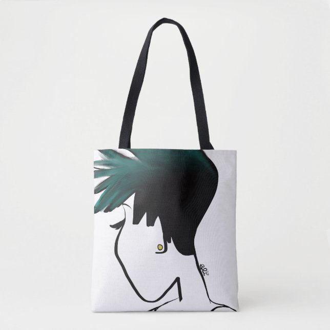 Spiked Ombre Canvas Bags (Front)