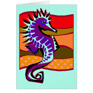 Spiked Purple Seahorse