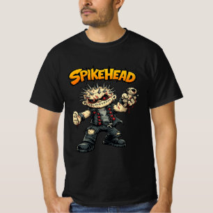 SpikeHead Cartoon Monster Graphic T-Shirt for Men