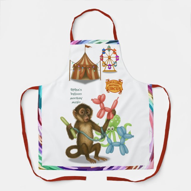 Spike's balloon monkey magic apron (Front)