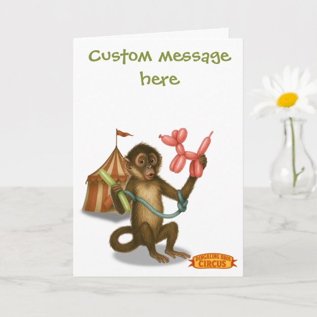 Spike's balloon monkey magic card (Small Plant)