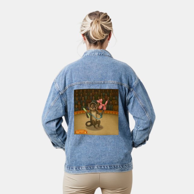 Spike's balloon monkey magic denim jacket (Model)
