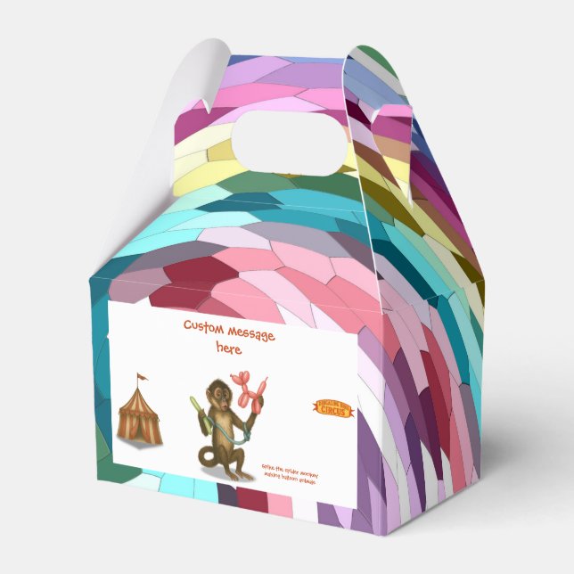 Spike's balloon monkey magic favour box (Front Side)