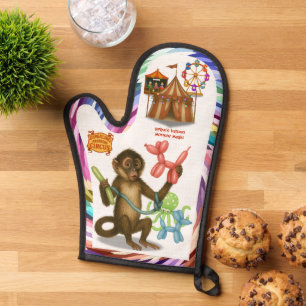 Spike's balloon monkey magic oven mitt