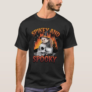Spikey and Spooky" Witch Hedgehog Halloween T-Shirt