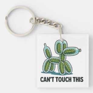 Spiky Balloon Dog Balloons Twister Key Ring