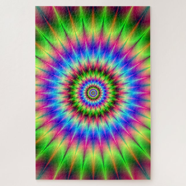Spiky Colour Explosion Jigsaw Puzzle (Vertical)