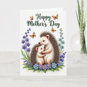 Spiky Love Mothers Day Floral Card