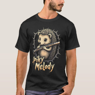 Spiky Melody Hedgehog Clarinet Player Orchestra Cl T-Shirt