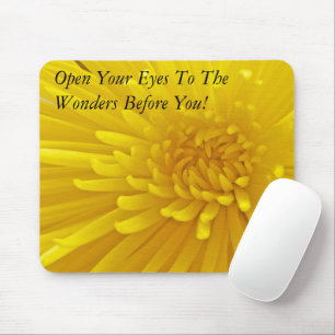 Spiky Yellow Dahlia Photograph Mouse Mat