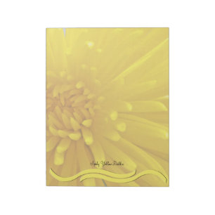 Spiky Yellow Dahlia Photograph Notepad