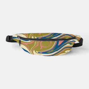 Spill - Blue, Olive Green, Pink and Cream Bum Bags