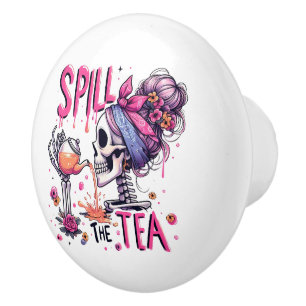 Spill Ceramic Knob