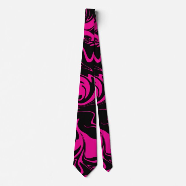 Spill - Magenta and Black Tie (Front)