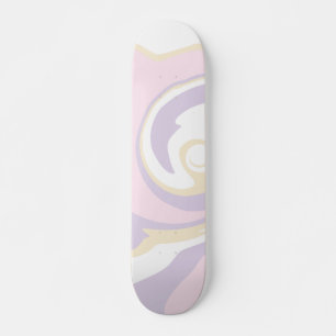 Spill - Pastel Pink, Yellow and Purple Skateboard