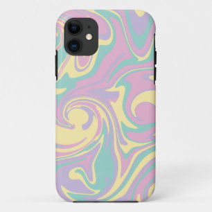 Spill - Pastel Pink, Yellow, Purple and Green iPhone 11 Case