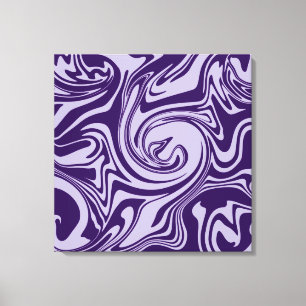 Spill - Purple Canvas Print