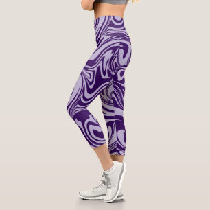 Spill - Purple Capri Leggings