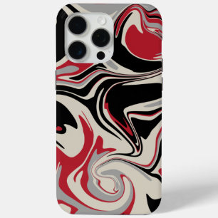 Spill - Red, Grey, Black and Bone White iPhone 15 Pro Max Case