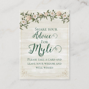Spill the Tea Bridal Shower Flat Advice Card