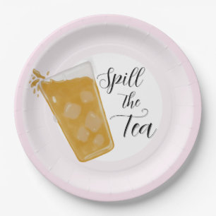 Spill the Tea Party Plates