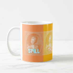 "Spill the Tea Sis" (vintage portrait pop art) Coffee Mug